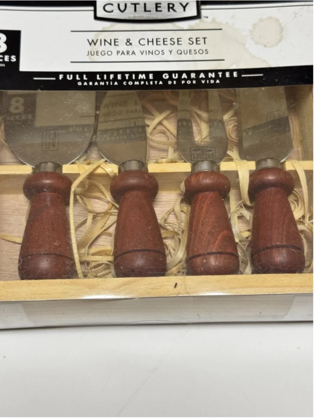 New Chicago Cutlery 7 Piece Wine & Cheese Set